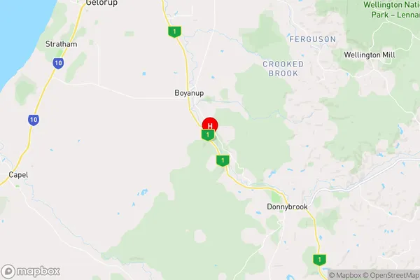 Gwindinup,Western Australia Area Map