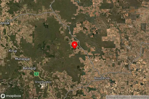 Wilga,Western Australia Satellite Map