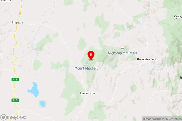 Mount Mitchell,New South Wales Area Map