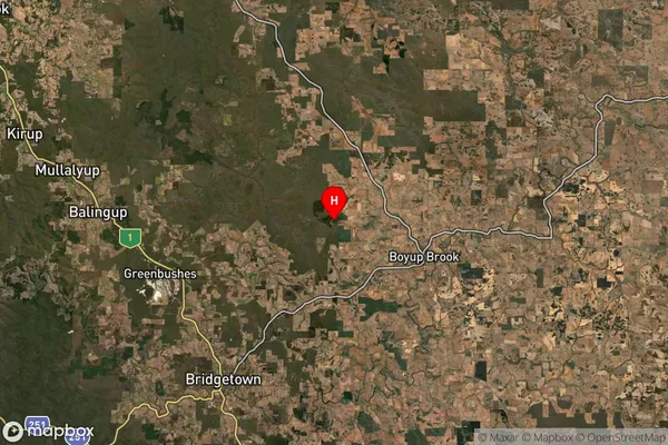 Benjinup,Western Australia Satellite Map