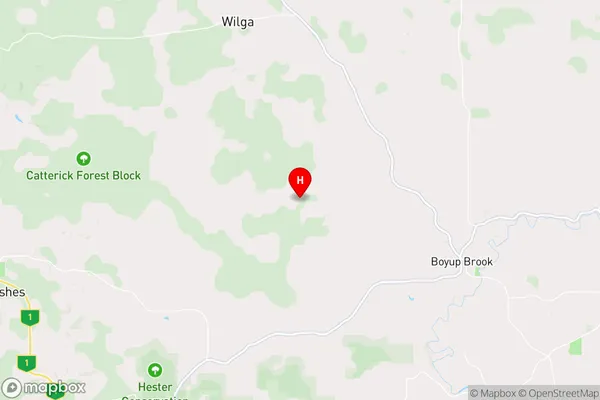 Benjinup,Western Australia Area Map