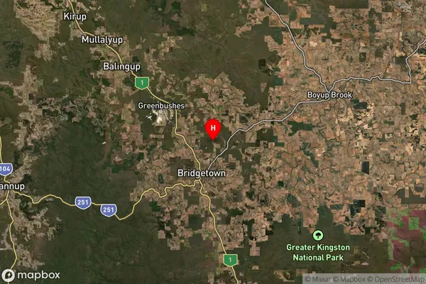 Hester,Western Australia Satellite Map