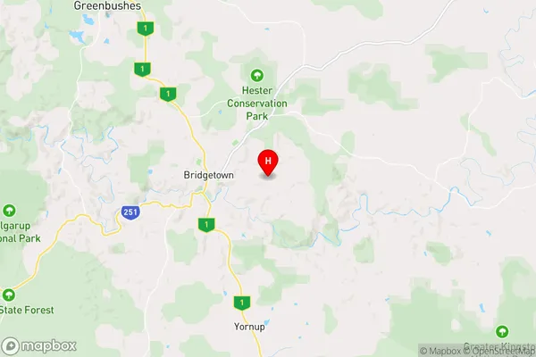 Kangaroo Gully,Western Australia Area Map