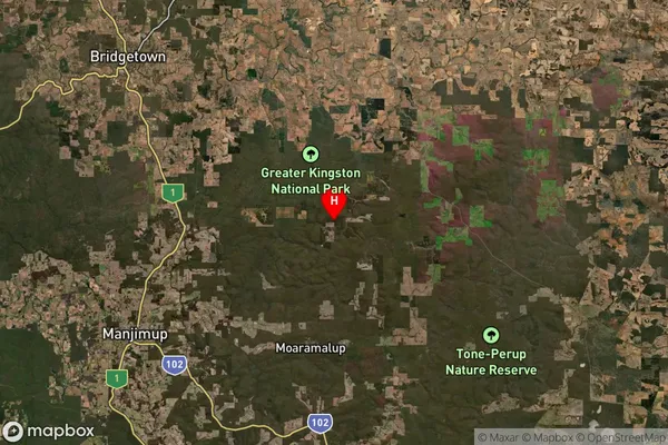 Kingston,Western Australia Satellite Map