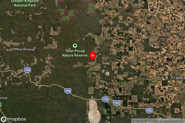 Mordalup,Western Australia Satellite Map