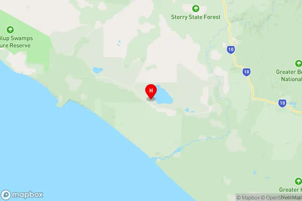 Lake Jasper,Western Australia Area Map