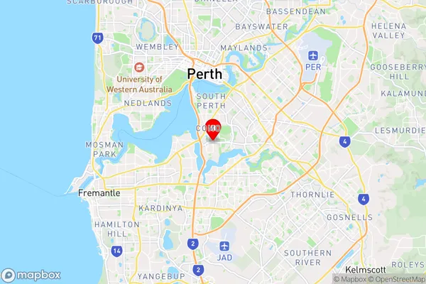 Manning,Western Australia Area Map