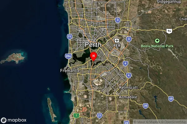 Salter Point,Western Australia Satellite Map