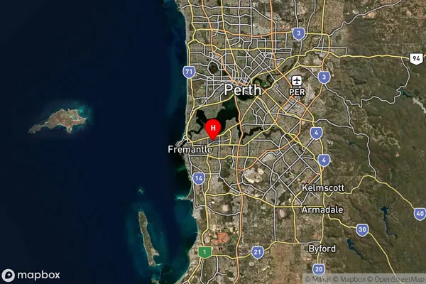 Melville,Western Australia Satellite Map