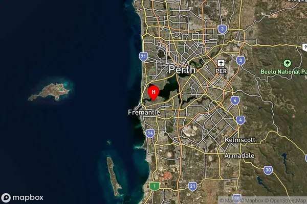 Bicton,Western Australia Satellite Map