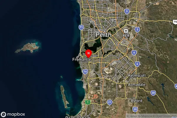 Palmyra Dc,Western Australia Satellite Map