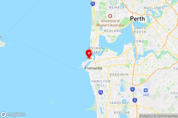 North Fremantle,Western Australia Area Map