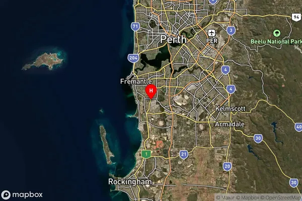Bibra Lake Dc,Western Australia Satellite Map