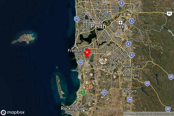 Coolbellup,Western Australia Satellite Map