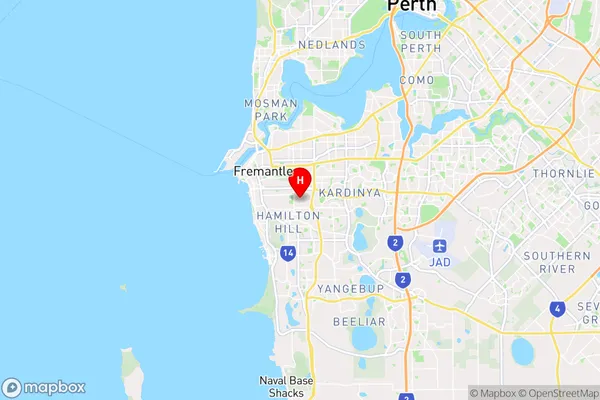 Hilton,Western Australia Area Map