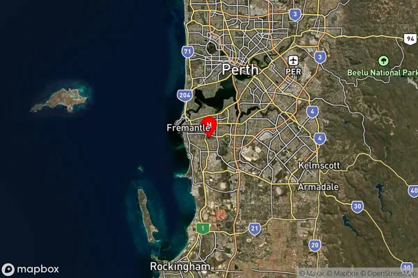 Samson,Western Australia Satellite Map