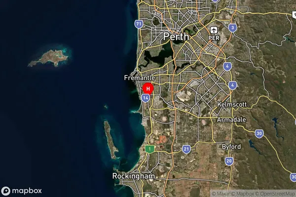 Spearwood,Western Australia Satellite Map