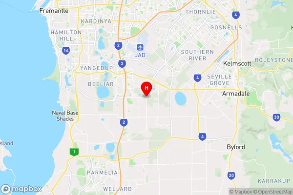 Banjup,Western Australia Area Map