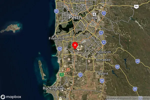 Jandakot,Western Australia Satellite Map