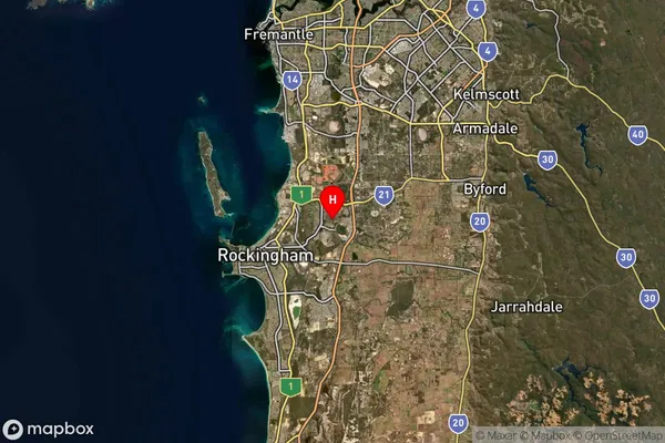 Parmelia,Western Australia Satellite Map