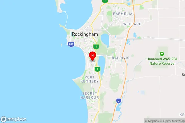 Warnbro,Western Australia Area Map