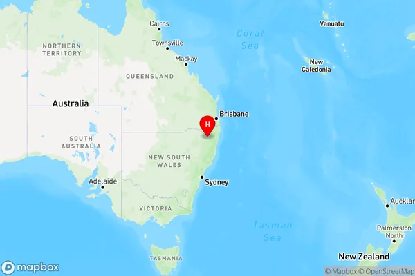 Dundee,New South Wales Region Map