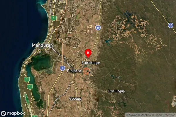 Fairbridge,Western Australia Satellite Map