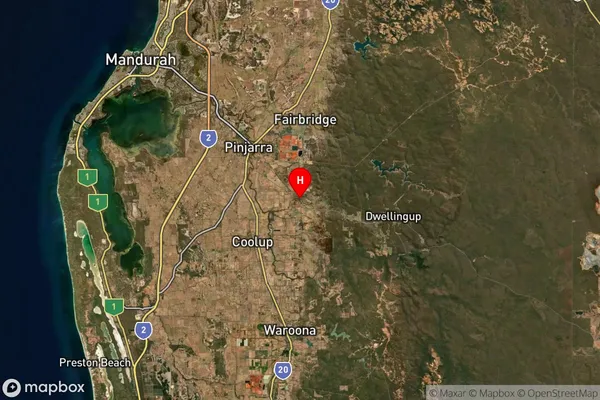 Meelon,Western Australia Satellite Map