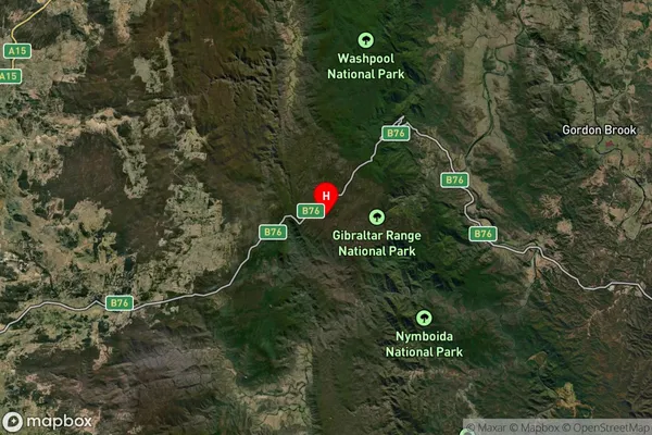 Gibraltar Range,New South Wales Satellite Map