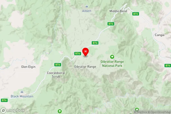 Gibraltar Range,New South Wales Area Map