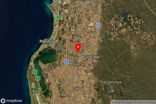 Ravenswood,Western Australia Satellite Map