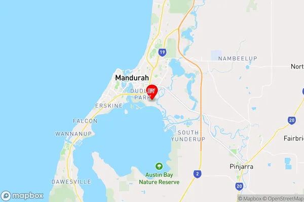 Coodanup,Western Australia Area Map