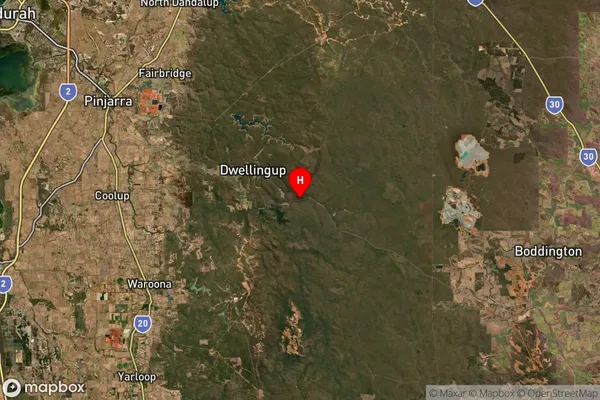 Etmilyn,Western Australia Satellite Map