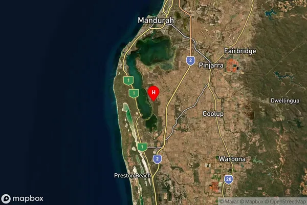 Birchmont,Western Australia Satellite Map