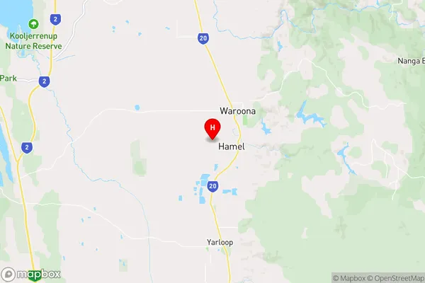 Hamel,Western Australia Area Map