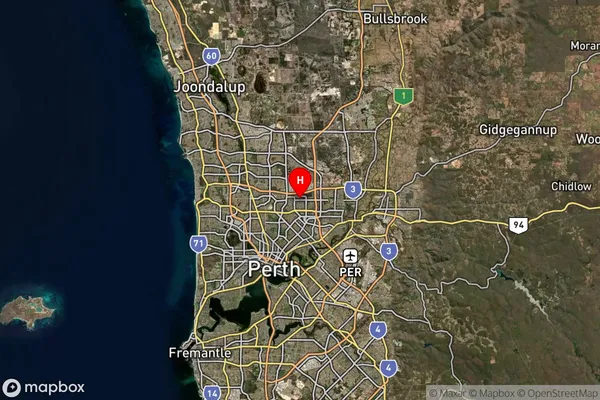 Noranda,Western Australia Satellite Map