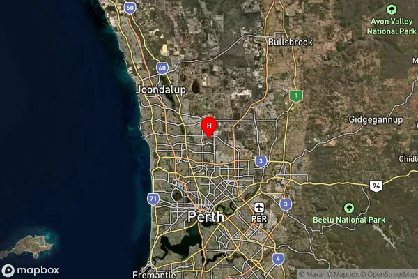 Alexander Heights,Western Australia Satellite Map
