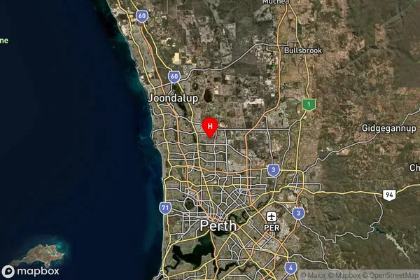 Darch,Western Australia Satellite Map