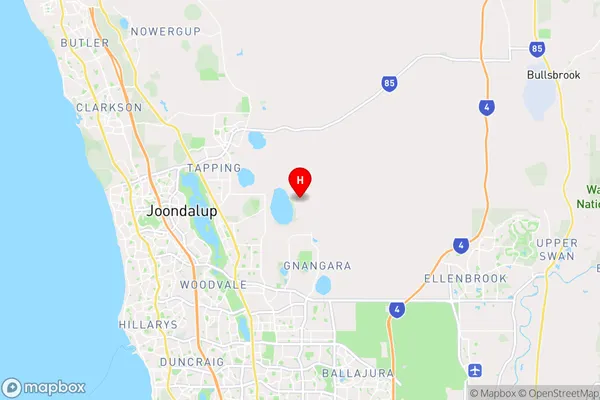 Jandabup,Western Australia Area Map