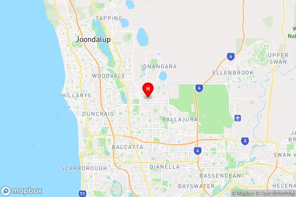 Kingsway,Western Australia Area Map