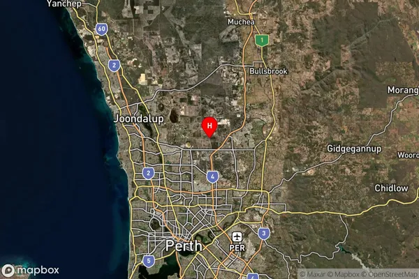 Lexia,Western Australia Satellite Map