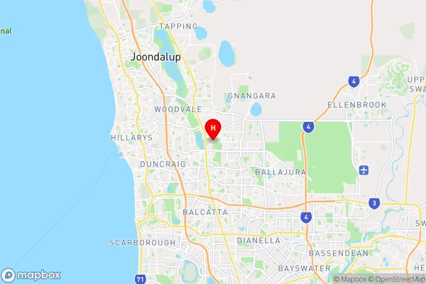 Madeley,Western Australia Area Map