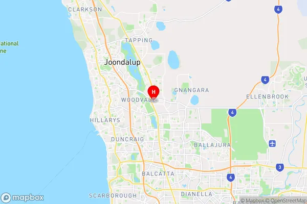 Wangara Dc,Western Australia Area Map