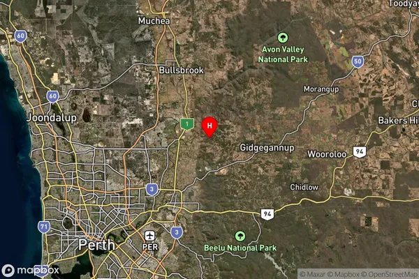 Brigadoon,Western Australia Satellite Map