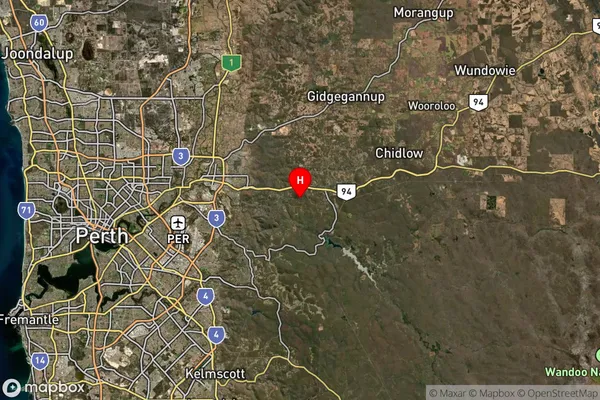 Mahogany Creek,Western Australia Satellite Map