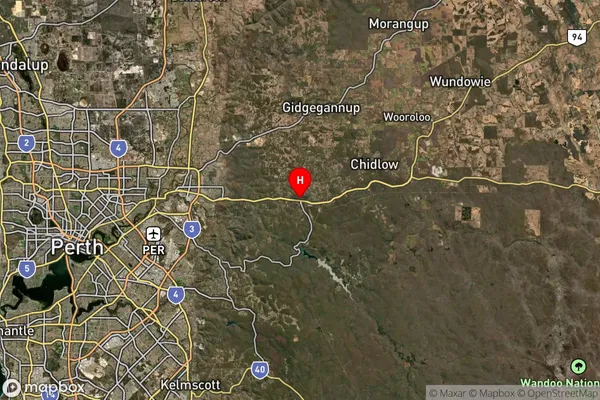 Mundaring Dc,Western Australia Satellite Map