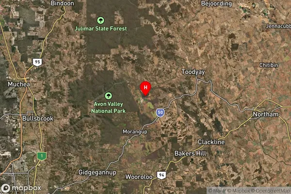Morangup,Western Australia Satellite Map