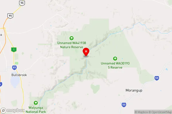 Avon Valley National Park,Western Australia Area Map