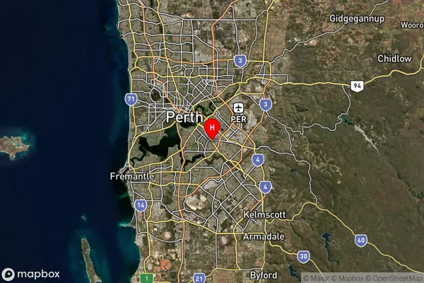 St James,Western Australia Satellite Map