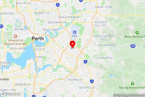 Kewdale,Western Australia Area Map